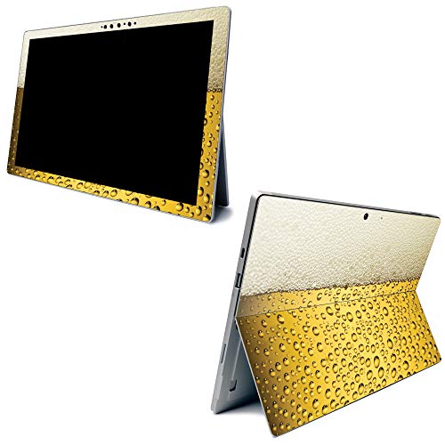 Image of MightySkins Carbon Fiber Skin for Microsoft Surface Pro 7 - Beer Buzz | Textured Carbon Fiber Finish | Easy to Apply, Remove, and Change Styles | Made in The USA