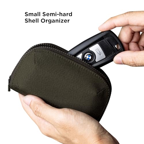 Hub Zip Pocket Army Green Axoflux 300D Wallet - Full Zip & Accordion Storage