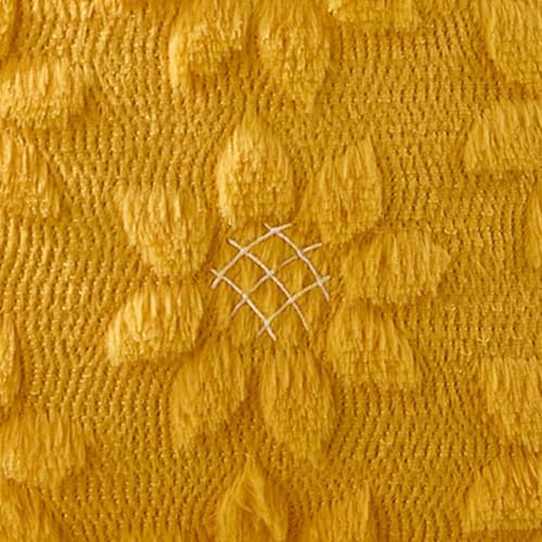 Image of DFXSZ Spring Summer Pillow Covers 12x20 inch Set of 2 Yellow Sunflower | Farmhouse Decor Soft Plush Faux Fur Jacquard Throw Pillow Covers|For Spring Holiday Sofa Home Decor