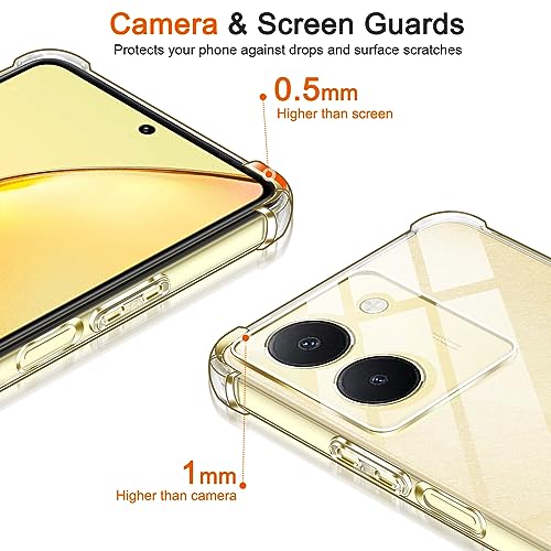 Image of Back Cover Transparent Soft Silicone Scratch Resistant Anti Slip Back Cover Case for vivo Y200 Pro - Transparent