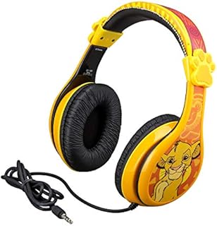 Kids Headphones for Kids Lion King Adjustable Stereo Tangle-Free 3.5mm Jack Wired Cord Over Ear Headset for Children Parental Volume Control Kid Friendly Safe Perfect for School Home Travel