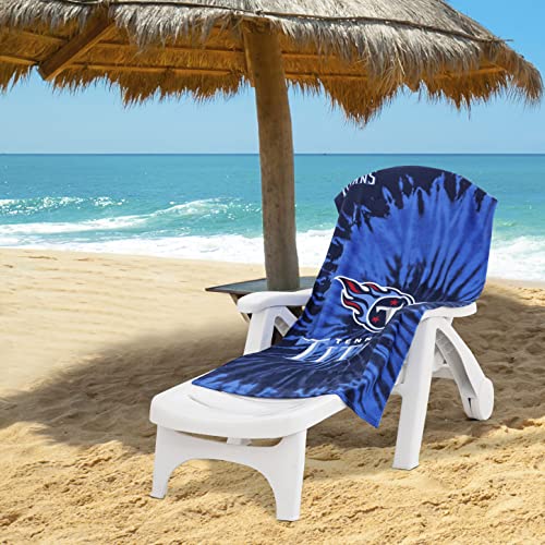 Image of Northwest NFL Tennessee Titans Unisex-Adult Beach Towel, 30 inch x 60 inch, Psychedelic
