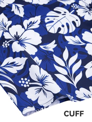 Image of Yoimira Hawaiian Shirts for Men, Print Mens Casual Short Sleeve Button Down Shirts Floral Aloha Beach Shirt