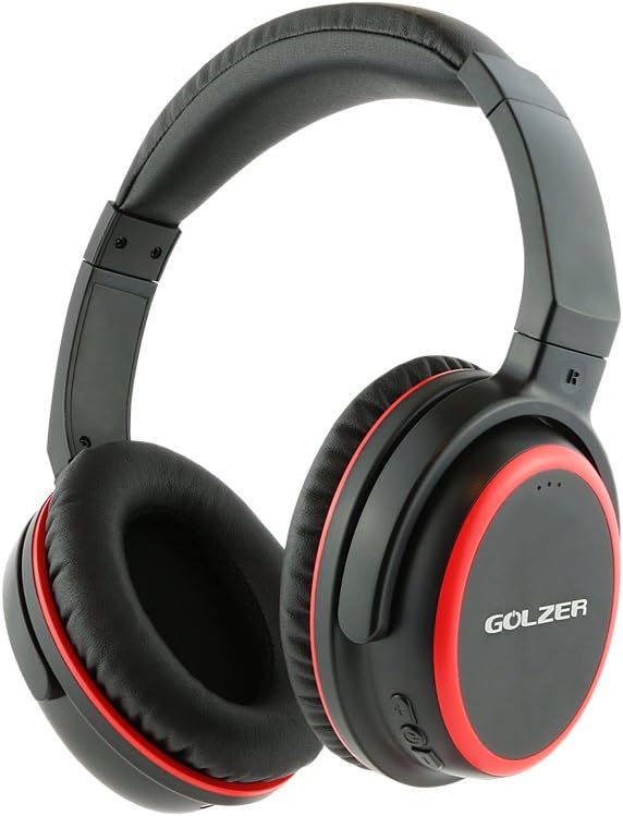 Btx40 Bluetooth 4.1 Wireless Headphones With Microphone Csr Apt-X And Internal Rechargeable Battery - Black/Red