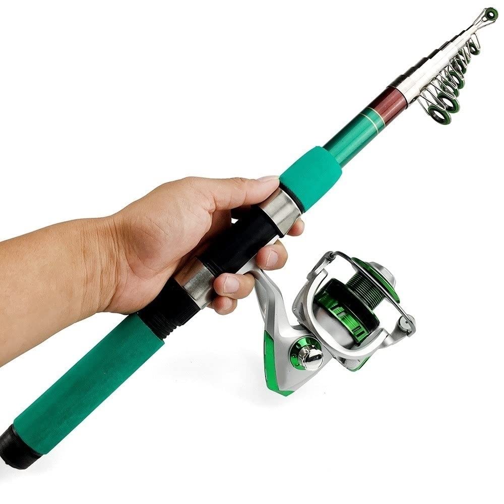 1,8 m 2,1 m 2,4 m 2,7 m 3,0 m 3,6 m Zestaw wędki teleskopowej i kołowrotka Spinning wędka Pole Travel Sea