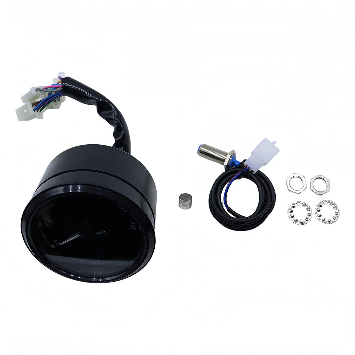 Contachilometri universale per moto Contachilometri digitale LCD Contagiri con luce notturna adatta per la moto 12V più popolare