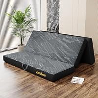 Vamcheer – Vamcheer Gelschaumstoff Klappmatratze Grau 140x195x15cm