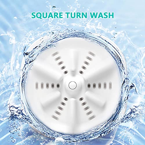 Mini máquina de lavar - Lavadora de turbina ultrassônica portátil com USB - Lavadora de turbina pequ