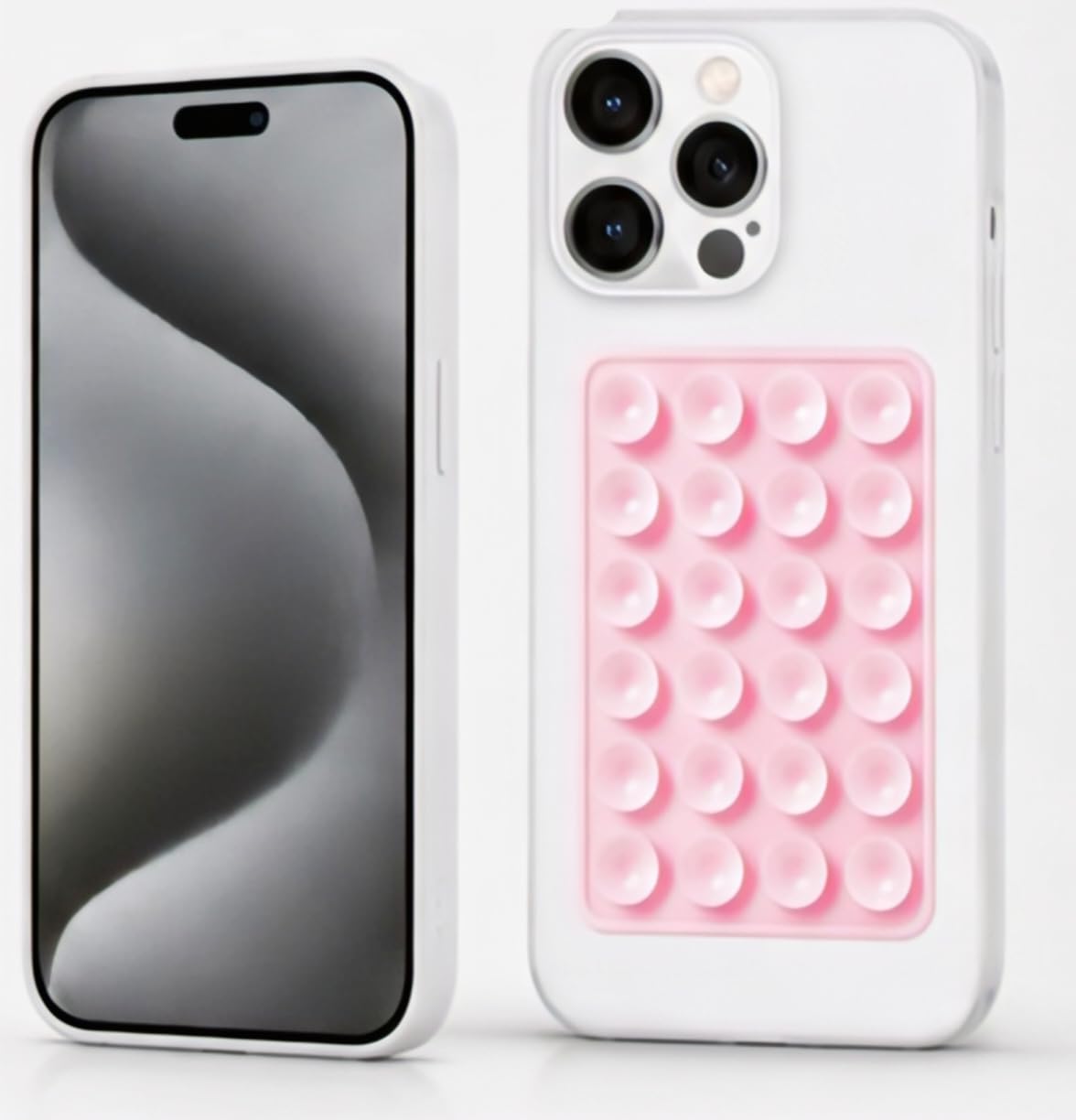Dev Case Hub Hands-Free Silicone Suction Mobile Holder Pad – Anti-Slip Grip Mat for Mirror (Baby Pink, Universal Compatibility for All Smartphones)-image-45