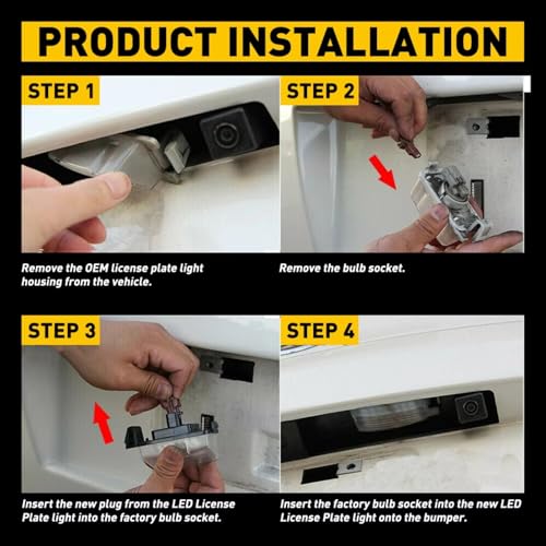 Luces de matrícula para coche que solucionan fallos en ITV 5