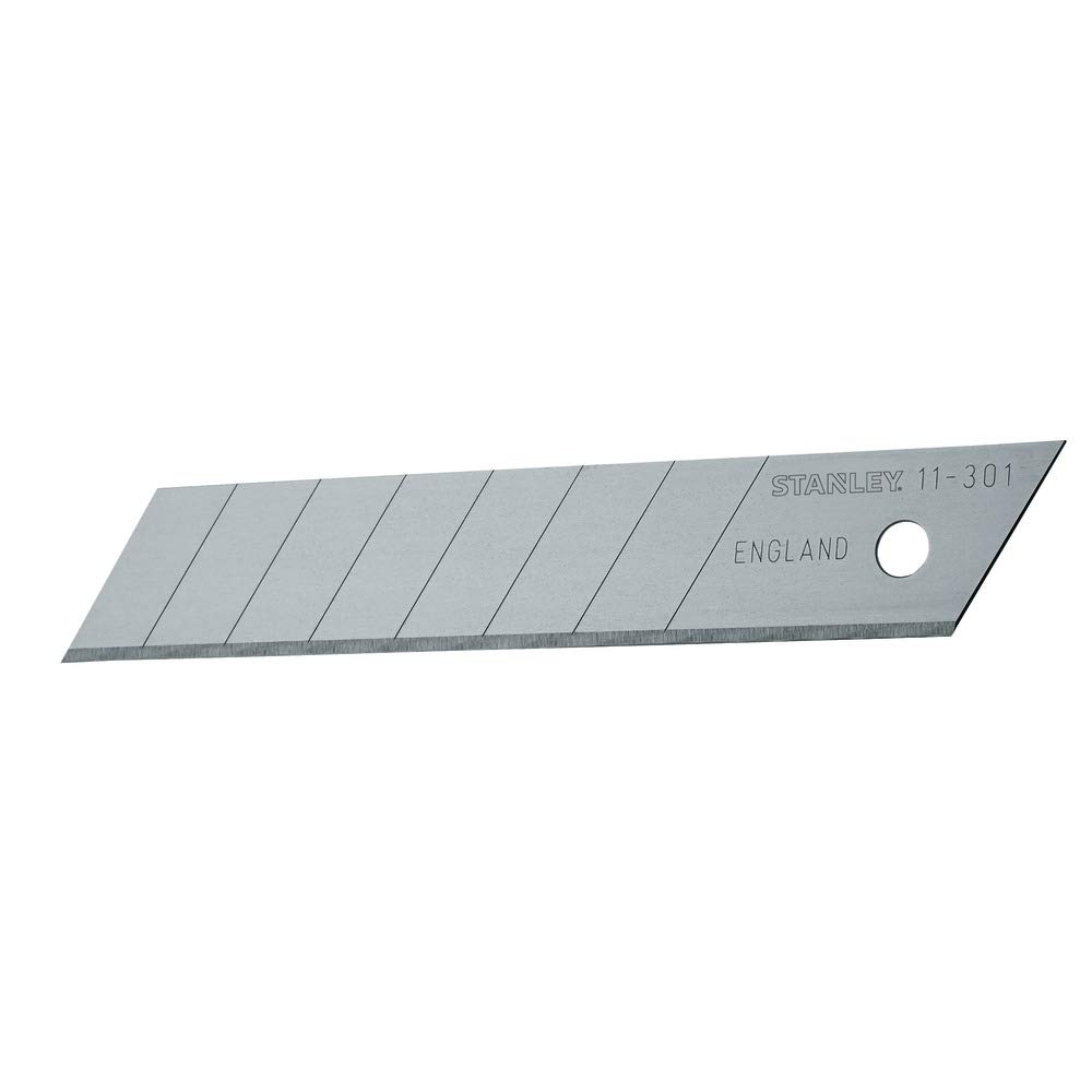 Stanley Knife Blade 18 mm, Length 110 mm - Pack of 10 Pieces