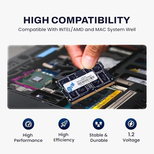 Image of EVM 16GB DDR4 Laptop RAM 3200MHz - Unleash Your System's Full Potential - Perfect for Gamers, Office Work, and More - 10 Years Warranty (EVMT16G3200S88P)