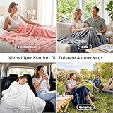 BEDSURE Kuscheldecke Flauschig Decke Fleecedecke - Wohndecke Warm Winter Weich, Sofadecke XL, Geschenke für Frauen, Decke Couch Blanket, Wohn- & Kuscheldecken 150x200cm, Sofa überwurfdecke, Beige