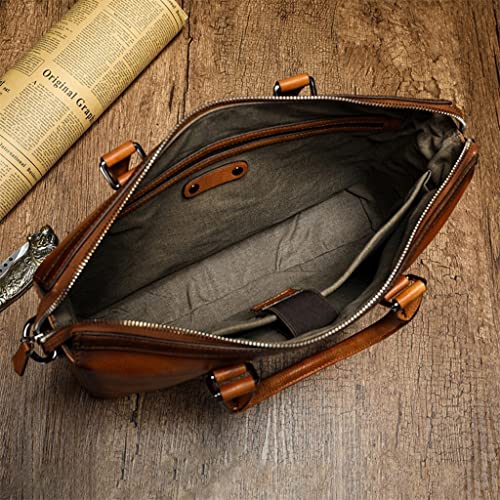 Briefcase Male Layer Cowhide Crossbody Bag Large Capacity Business Travel Handbag Multifunctional4