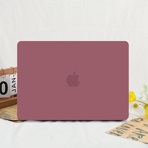 Miniatura 34 de Anban Funda compatible con MacBook Air de 13 pulgadas M1 2021 2020 2019 2018 A2337 A2179 A1932 Touch ID, carcasa rígida de plástico mate + 2 fundas