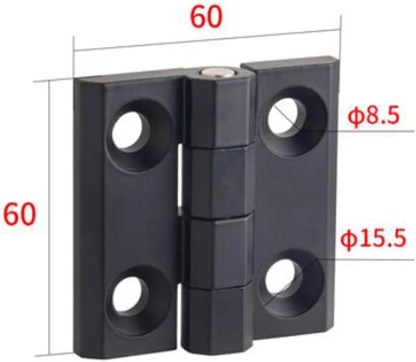 50mm 270° Zinc Alloy Hinge Black Spray 1Pcs