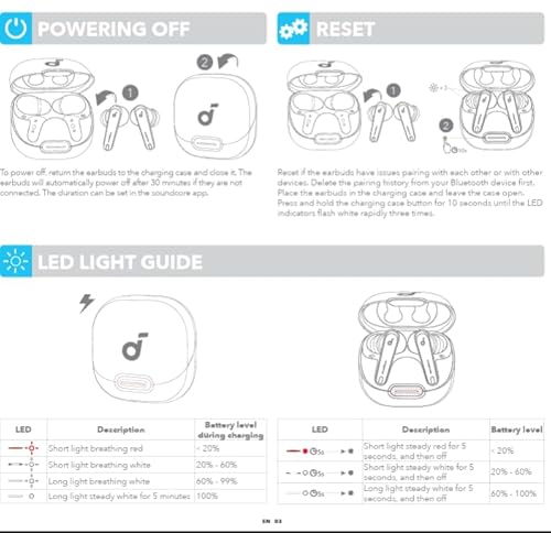 undefined Soundcore by Anker Liberty 4 NC Noise Cancelling Earbuds, 98.5% Noise Reduction, Adaptive Noise Cancelling to Ears and Environment, Hi-Res Sound, 50H Battery, Wireless Charging, Bluetooth 5.3 の商品画像 11