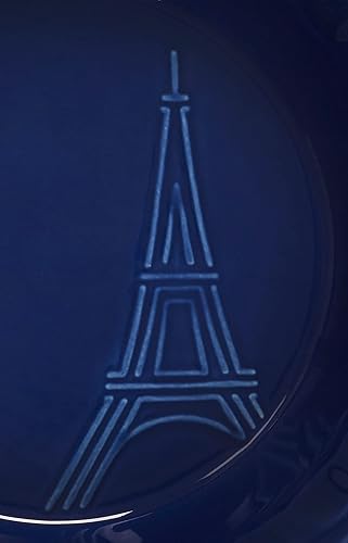 Miniatura 3 de Le Creuset Eiffel Tower Collection - Plato para tartas de cerámica, 9 pulgadas, índigo