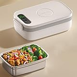 Photo Gallery scaldavivande elettrico portatile, 1l 60w portavivande termico per adulti, uomini e donne, 220v/12v/24v lunch box acciaio inox con forchetta cucchiaio per auto camion ufficio, scuola Photo Gallery scaldavivande elettrico portatile, 1l 60w portavivande termico per adulti, uomini e donne, 220v/12v/24v lunch box acciaio inox con forchetta cucchiaio per auto camion ufficio, scuola