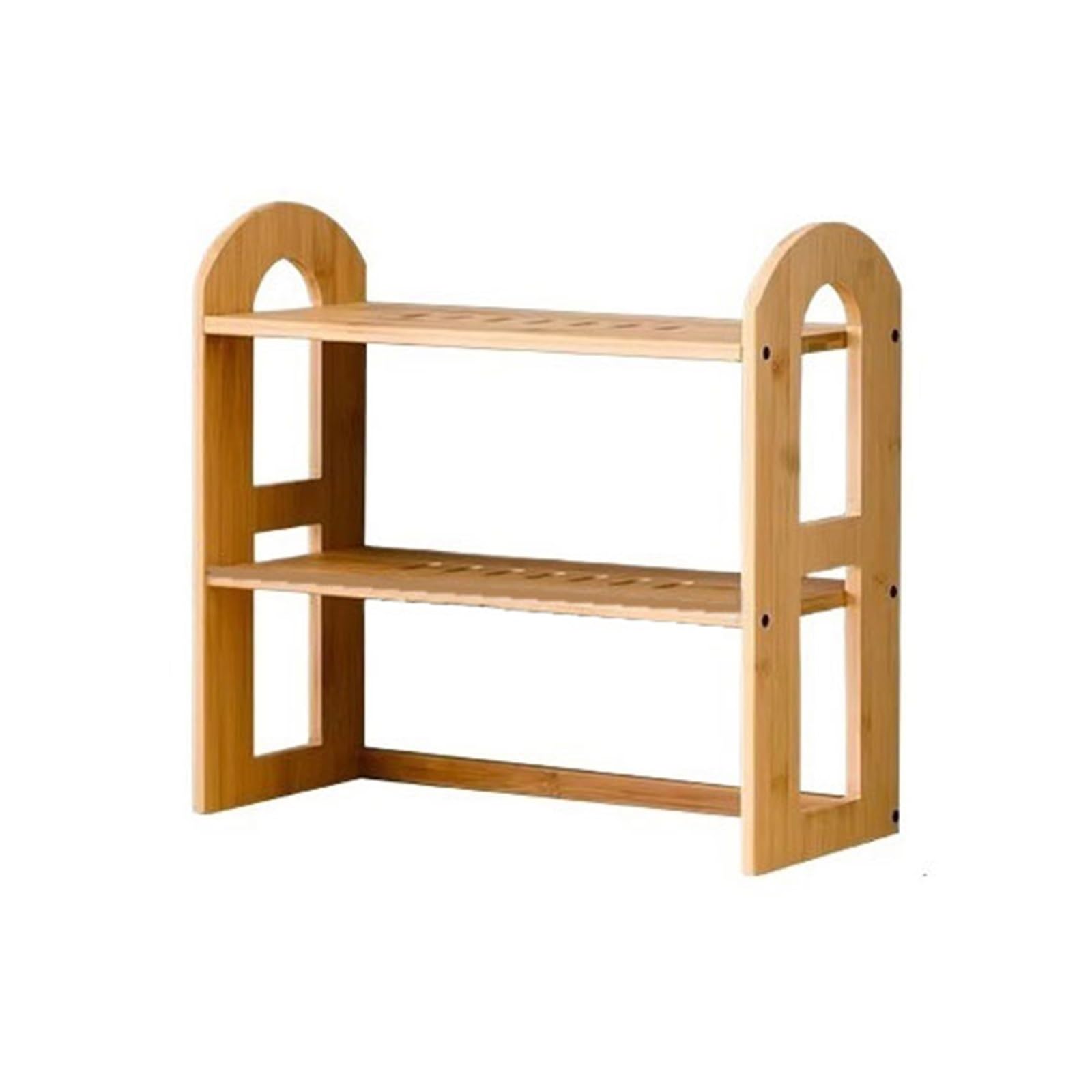 Zhaoj24-05 Bookcase Multipurpose Desk Storage Organizer, Bamboo Bookshelf Display Shelf Rack
