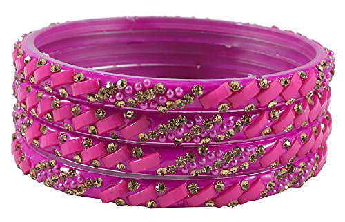 Image of NMII Multicolour Glass Kada Set For Women and Girls with Sleek Finish & Abstract Design | Glass Bangles For Women | Kada For Girls Daily /Party /Office | Fashion Jewellery