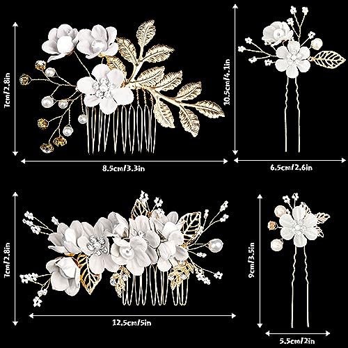 4pcs Bridesmaid Hair Accessories - Image 3
