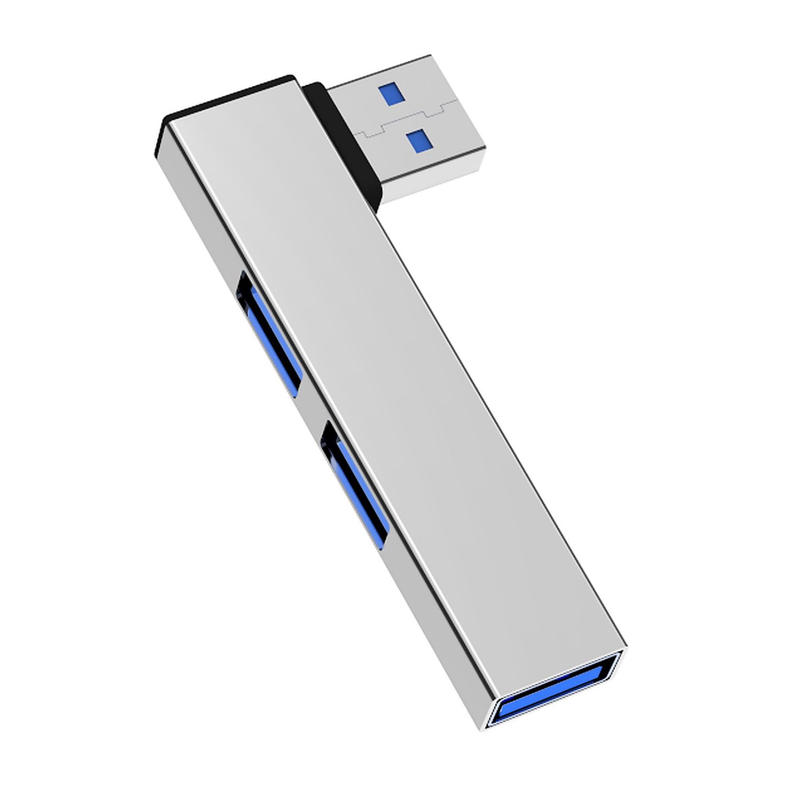 90 Degree Portable USB C Hubs 4 Port Expansion Fast Data Hubs with 2 USB2 0 1 USB3