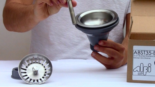 Colador de Canasta de Acero Inoxidable Cepillado 3 1/2 Pulg miniatura 7