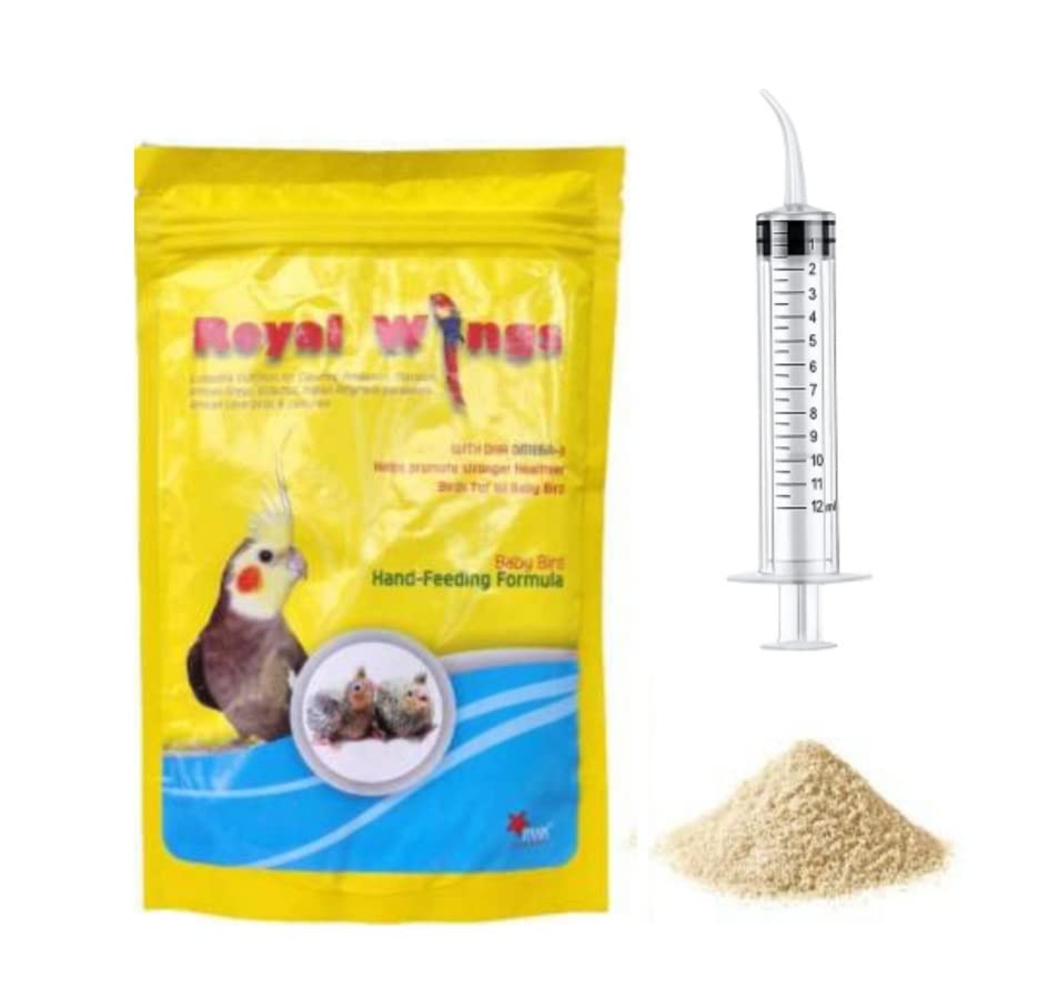 VAYINATO® Royal Wings Baby Birds Hand Feeding Formula (250G) (Pouch) With Hand feeding syringe DHA OMEGA-3 | Complete Nutrition For Conures, Amazons, Indian Ringneck Parakeets, Love Birds & Cockatiels (B09LWSDS6P) Amazon Price History, Amazon Price Tracker