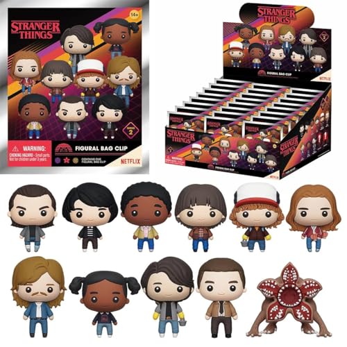 Stranger Things Series 2 – 5" Collectible Bag Clip – Blind Bag (ONE Random Figure) – TV Show Character Keychain/Backpack Accessory | Official Licensed Merchandise