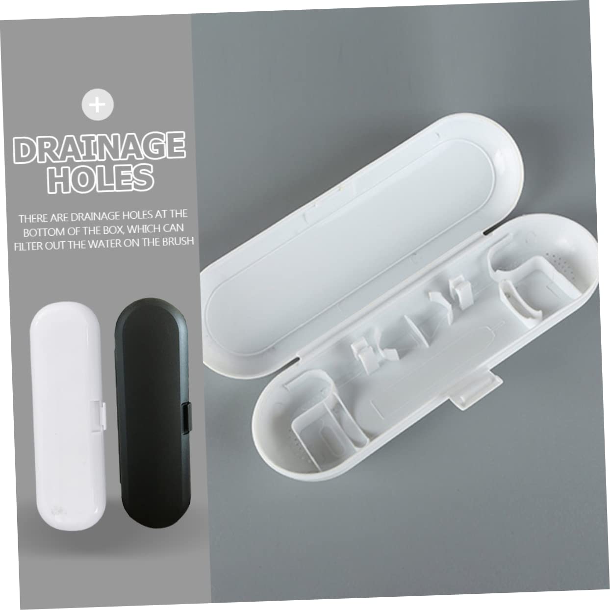 Beaupretty 2sets Caja De Cepillo De Eléctrico Soporte para Cepillos De De Viaje Estuche De Viaje para Cepillos De Estuche para Cepillo De Páginas 4pcs*2
