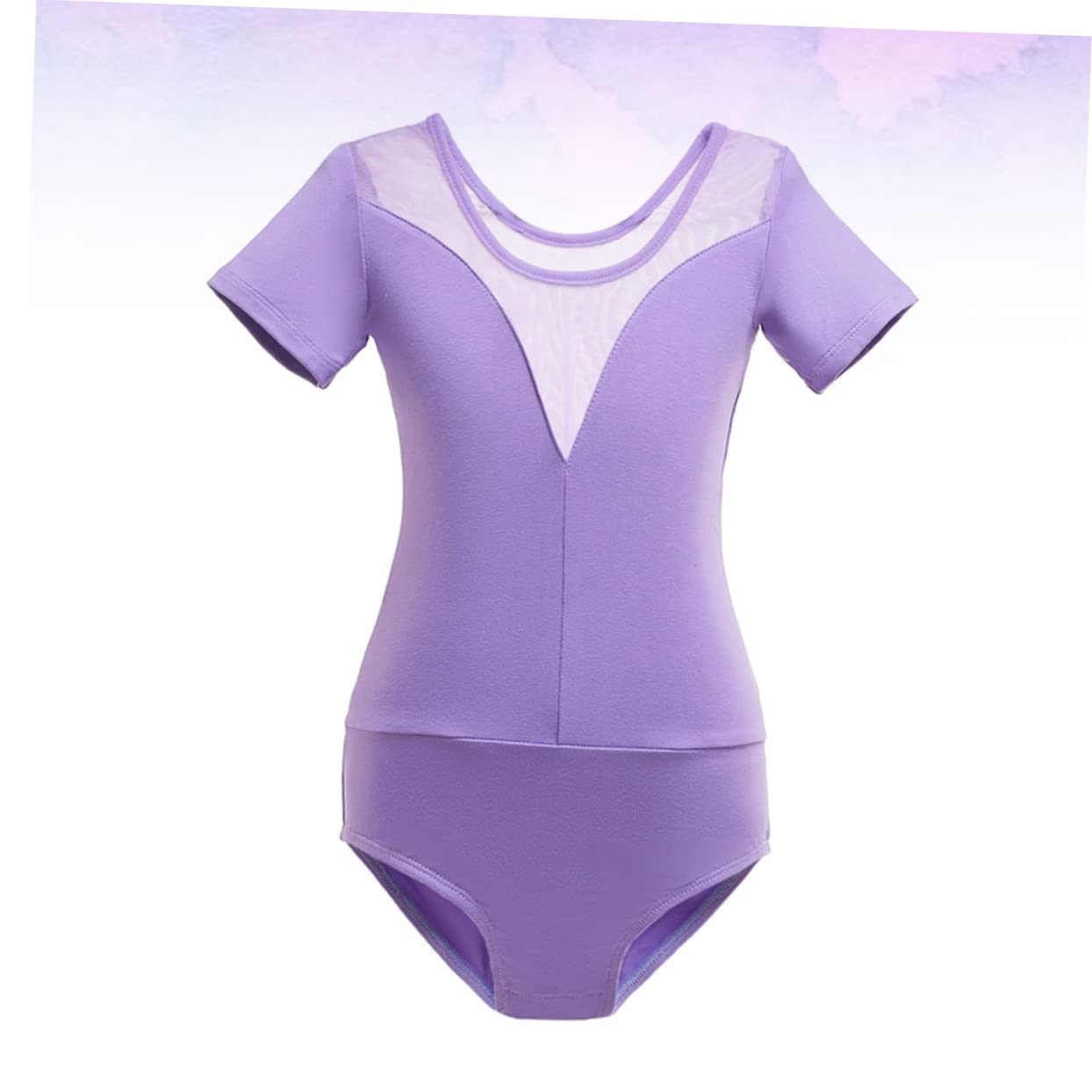 VANZACK Girls Ballet Dress One-piece Short-neck Tutu Ballet Training Skirt Girls Outfit Size 110