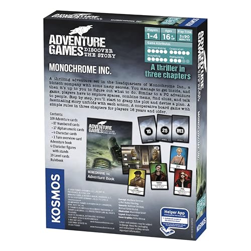 Adventure Games: Monochrome Inc. Juego de mesa físico miniatura 2