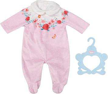 Baby Annabell Romper Pink - to Fit 43cm Dolls - Set Includes Supersoft Pink Romper and Clothes Hanger - Suitable for Children Aged 3+ Years - 706817