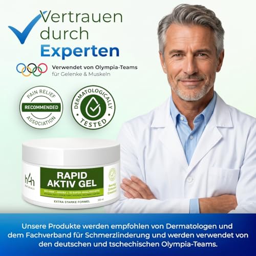 Hanf-Gel EXTRA STARK – Kühlend massagegel für Nacken, Rücken, Knie & Muskeln – mit 16 Pflanzenwirkstoffen inkl. Arnika, Beinwell… – Ansicht 4