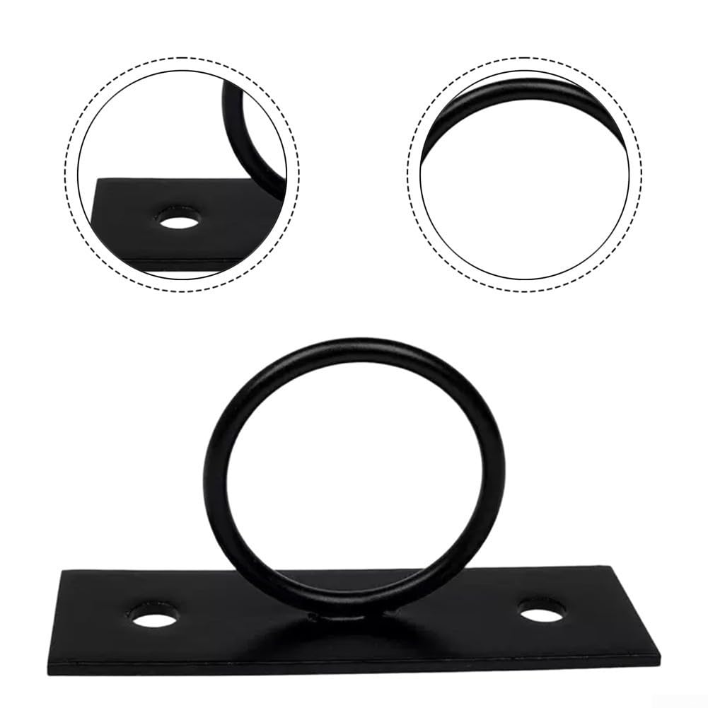 Gancho de para techo para Cuerda 4pcs Negro Gancho de para techo