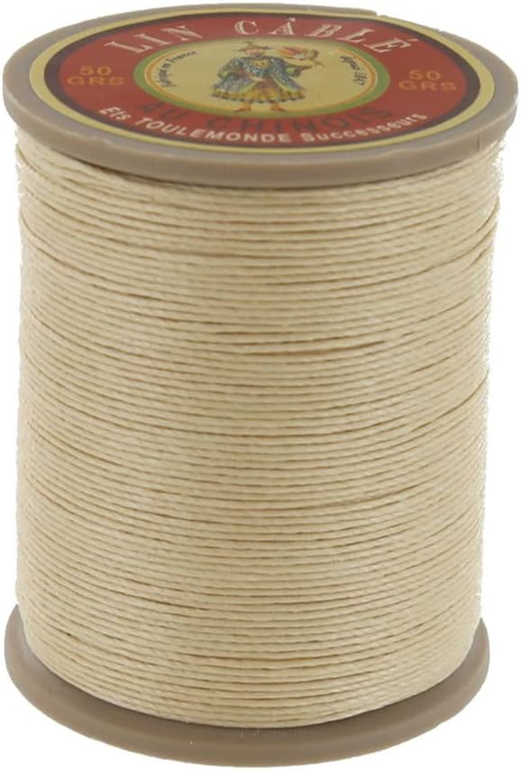 Fil Au Chinois Lin Cable, Waxed Linen Thread, Ecru (571)