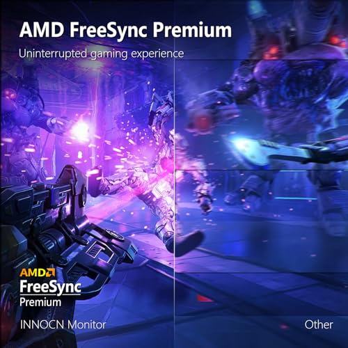 Image of INNOCN 27 inch 4K Monitor Gaming 160Hz UHD 3840 x 2160p 1ms IPS HDR1000 HDMI 2.1 Computer Monitor, 99% DCI-P3, USB Type-C Connectivity, Pivot Sensor, Height Adjustable Stand - 27M2V