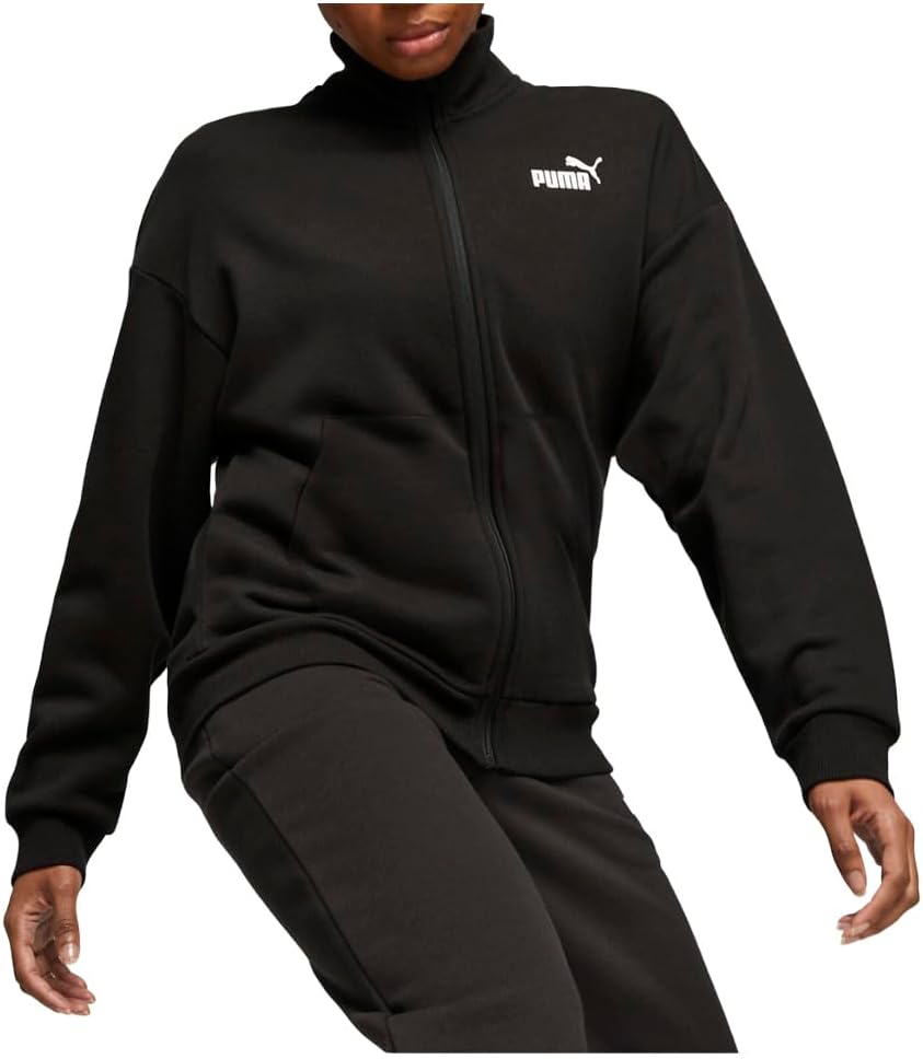 PUMA Womens Essentials+ Small Logo Jacket Athletic Outerwear Casual - Black - Image 2