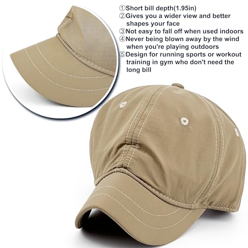 Gorra beisbolera con visera corta Quick Dry Unisex miniatura 3