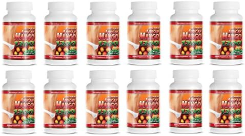 Super African Mango 1200 All Natural Weight Loss 60 Capsules Per Bottle (12)