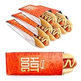Stock Your Home Hot Dog Wrappers (200 Count) - Aluminum Foil Hot Dog Sleeves - Grease Resistant Hot...