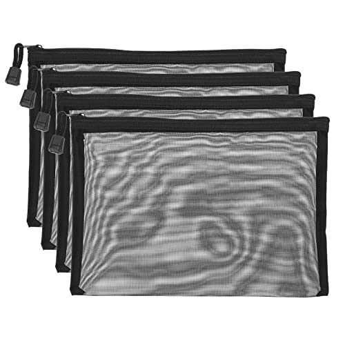 PATIKIL Mesh Zipper Bags
