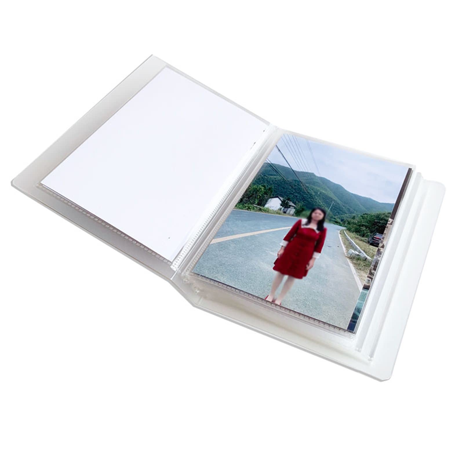 Bodas, Viajes, álbum de Recortes de Fotos de bebés 40 páginas, Transparentes por Ambos Lados, Pueden Contener 80 Fotos, for Aniversario de Bodas Familiar(5 Inches)