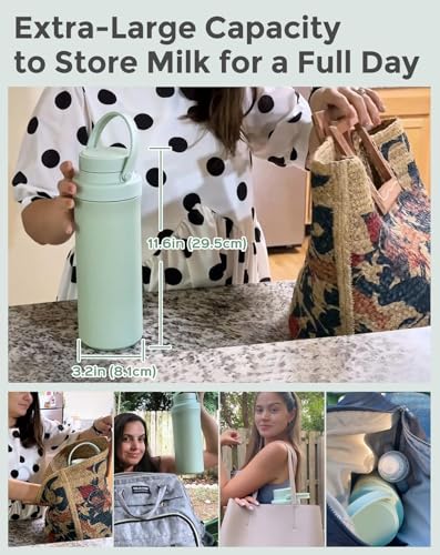 image for Xaproo 22oz Breast Milk Cooler Bottle, Portable Milk Cooler for Breast