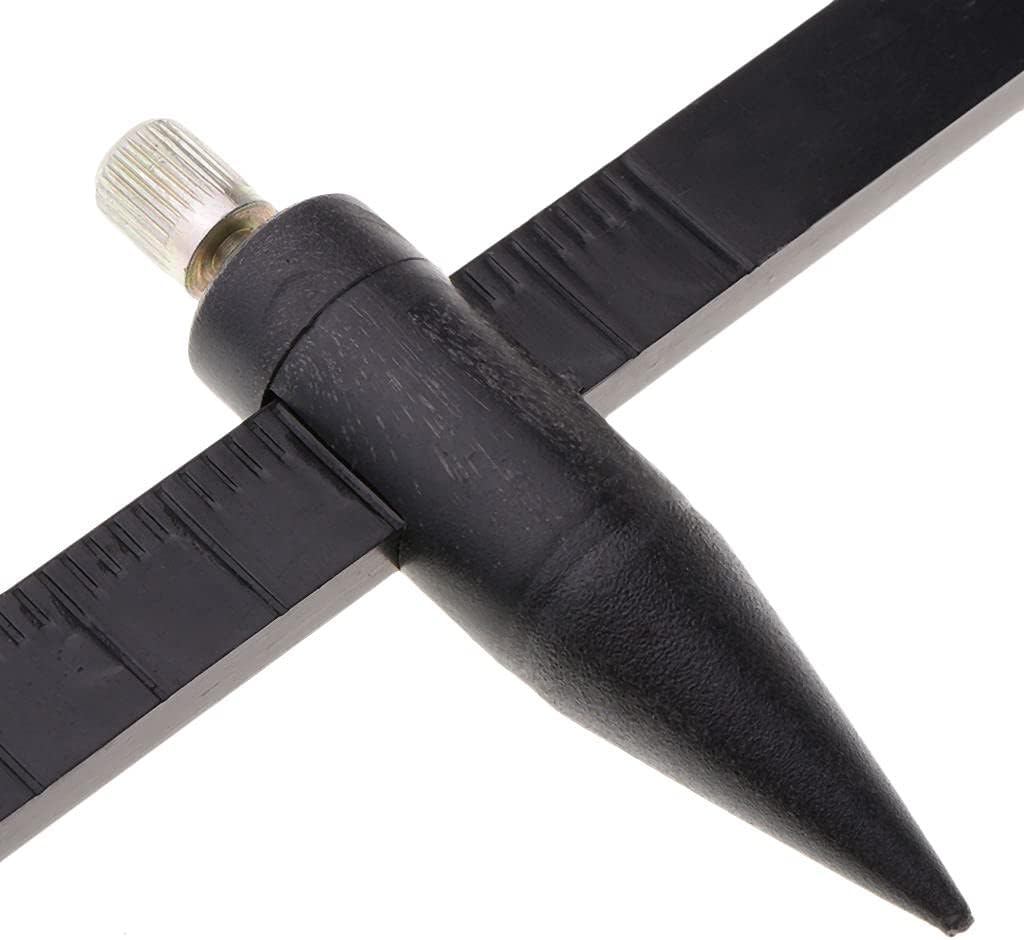 Baosity Plastic Clay Ceramic Pottery Compass Circle Cutter Measuring Tools Ruler Caliper 1cm Black