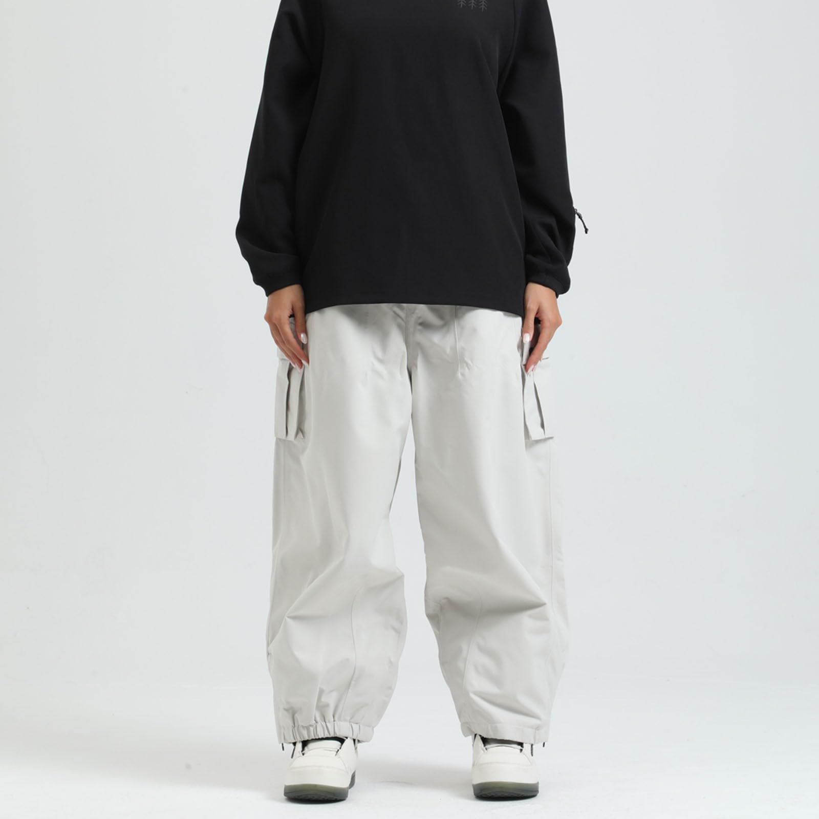 Pantalones de esquí para hombre, pantalones térmicos de snowboard, tallas grandes, básicos, con tirantes extraíbles, ropa de esquí para hombre, cintura ajustable,