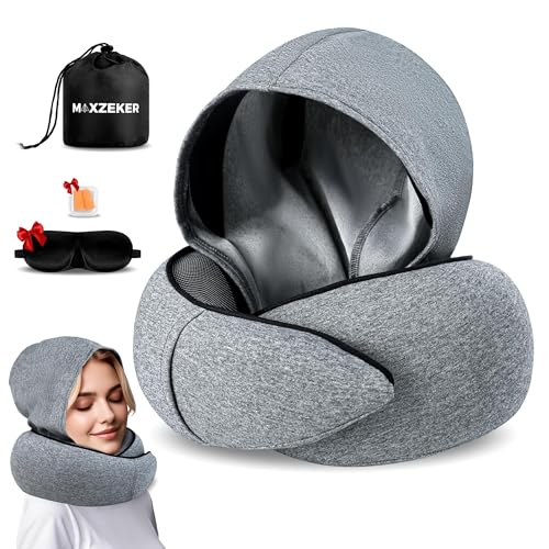 Airplane Pillow For Long Flight - Memory Foam Travel Pillow. Wash...