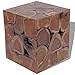 Produktbild vidaXL Teak Massivholz Sitzhocker Hocker Fußhocker Beistelltisch 40x40x45cm Holz