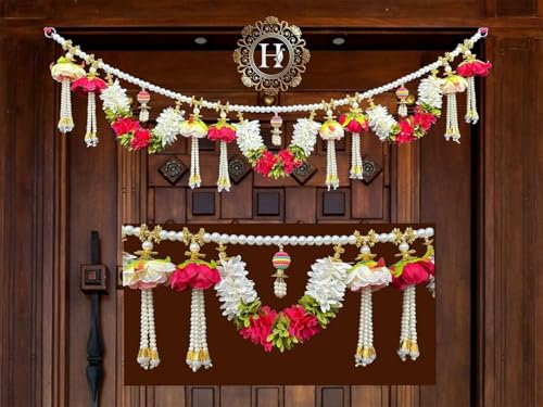HEGiENES DECOR’S Plastic Handicraft Toran – Multicolor|Beautiful Beads & Artficial Flower Hanging Home Entrance Gate Décor|Auspious And Elegant Toran For Office, Wedding, 63.5 cm, 25 inch HEGiENES DECOR’S Plastic Handicraft Toran – Multicolor|Beautiful Beads & Artficial Flower Hanging Home Entrance Gate Décor|Auspious And Elegant Toran For Office, Wedding, 63.5 cm, 25 inch